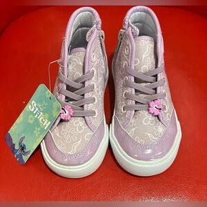 Disney Stitch high top sneakers ZIP down on the side Size 9 New With Tags